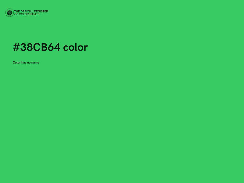 #38CB64 color image