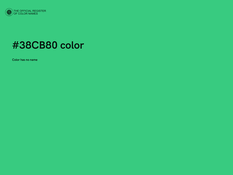 #38CB80 color image