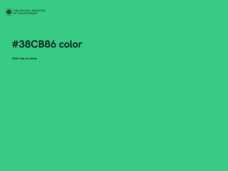 #38CB86 color image