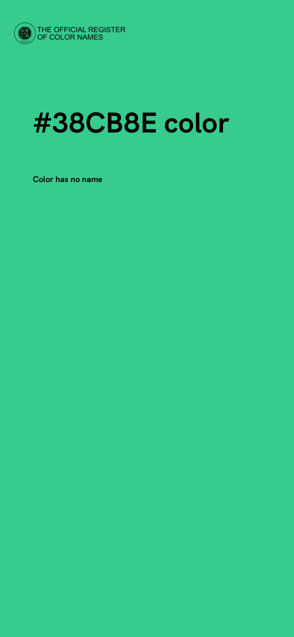 #38CB8E color image