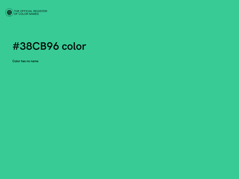 #38CB96 color image