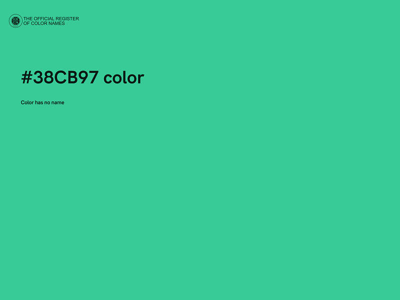 #38CB97 color image