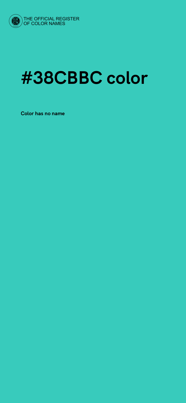 #38CBBC color image
