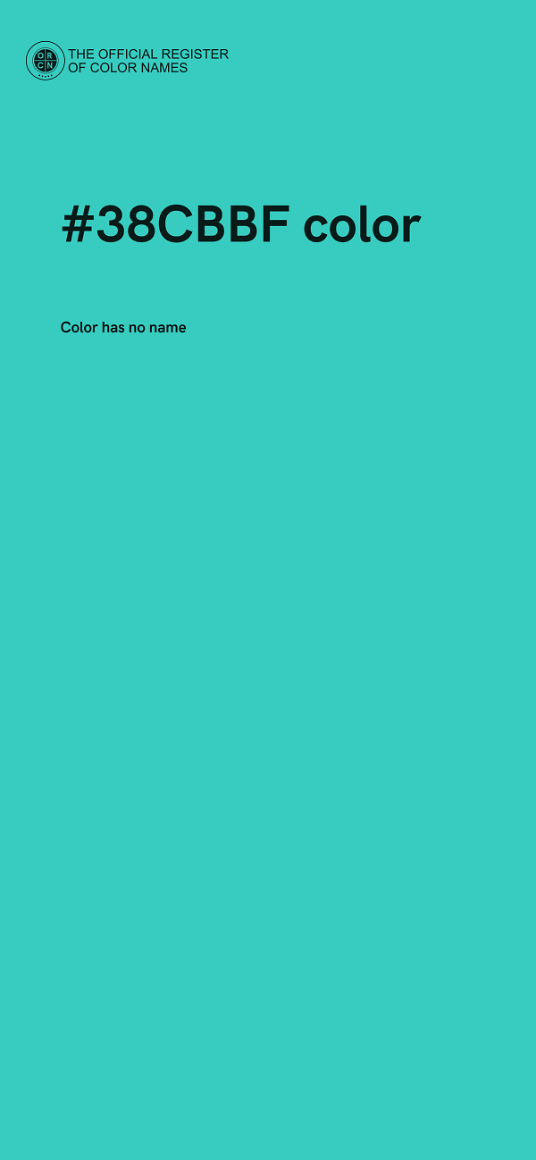#38CBBF color image