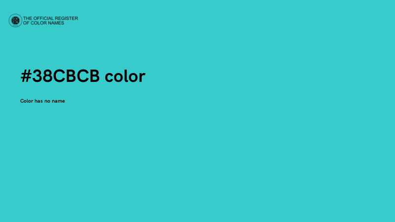 #38CBCB color image