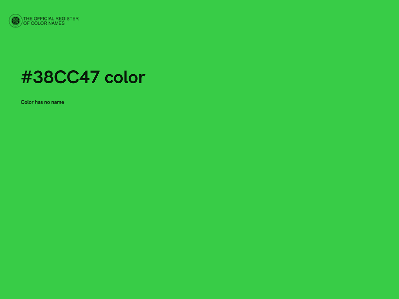 #38CC47 color image