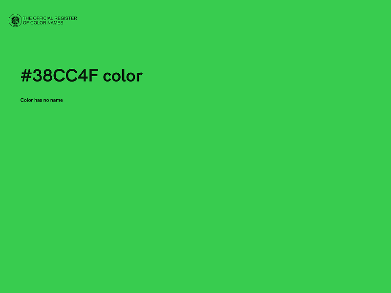 #38CC4F color image