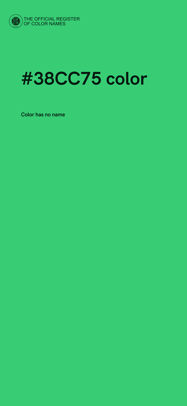 #38CC75 color image