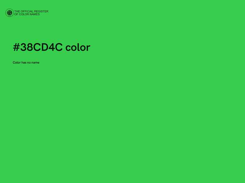 #38CD4C color image