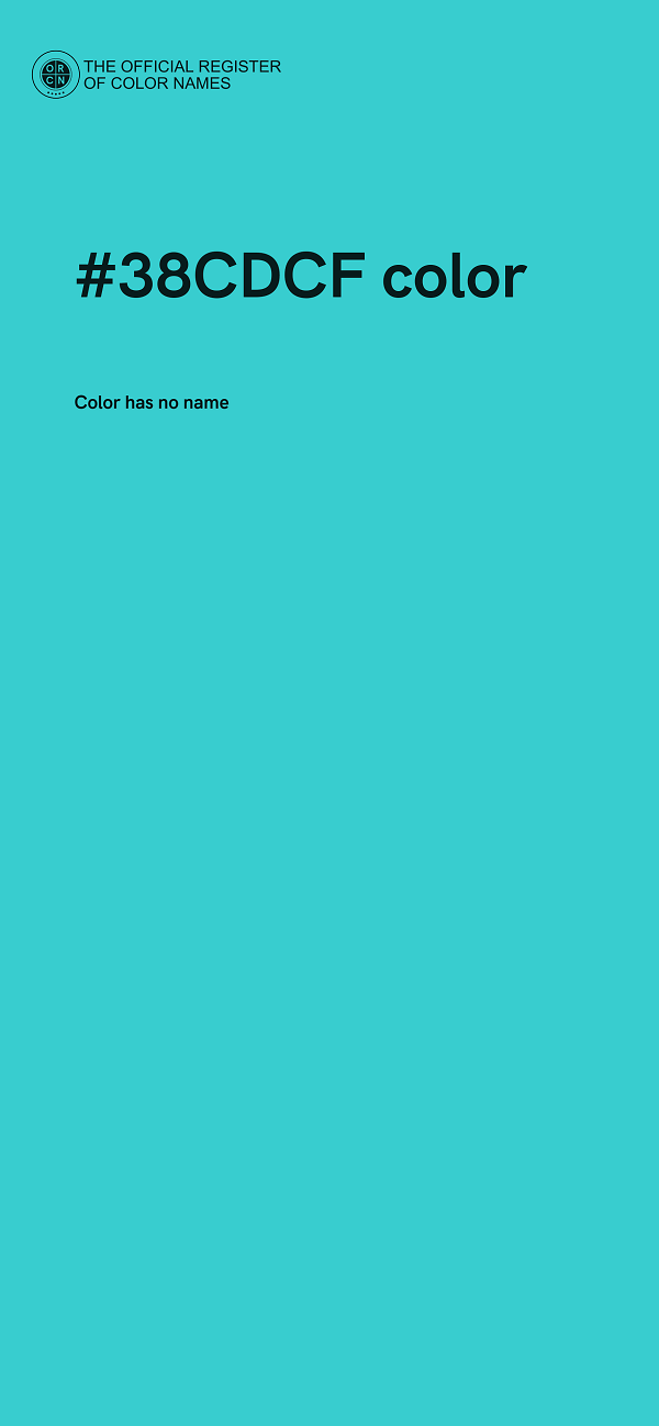 #38CDCF color image
