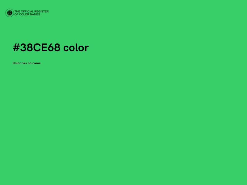 #38CE68 color image
