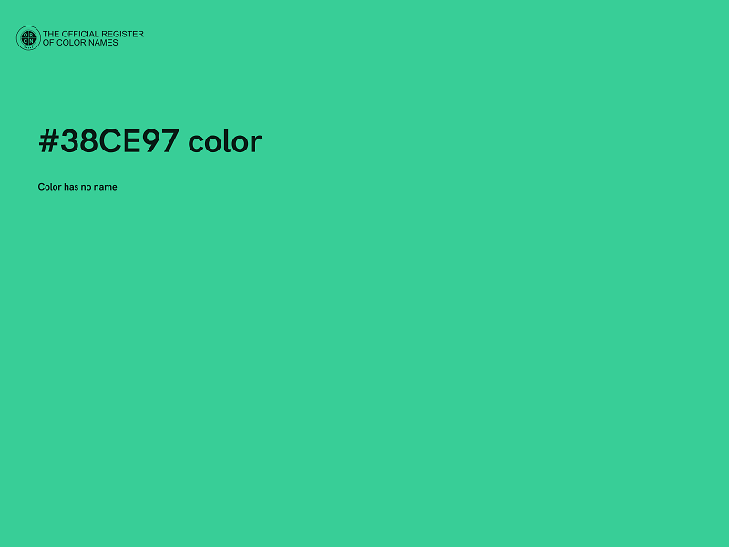 #38CE97 color image