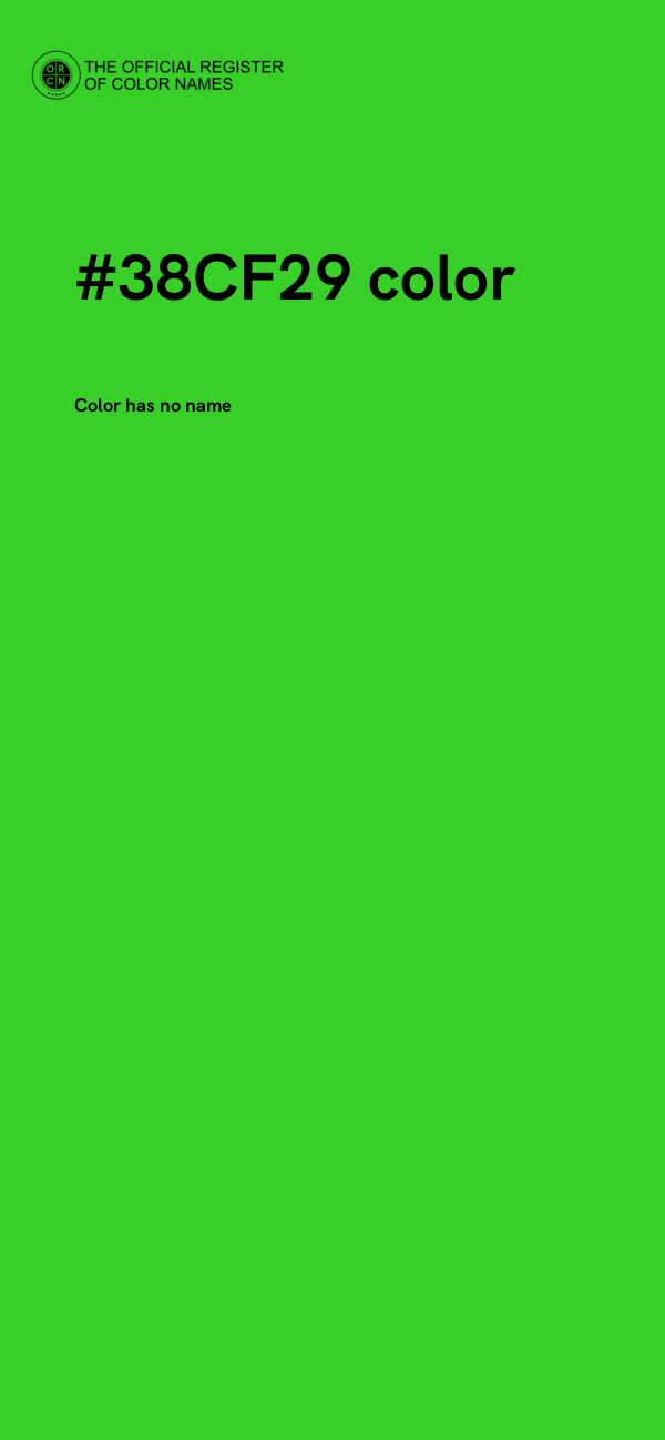 #38CF29 color image