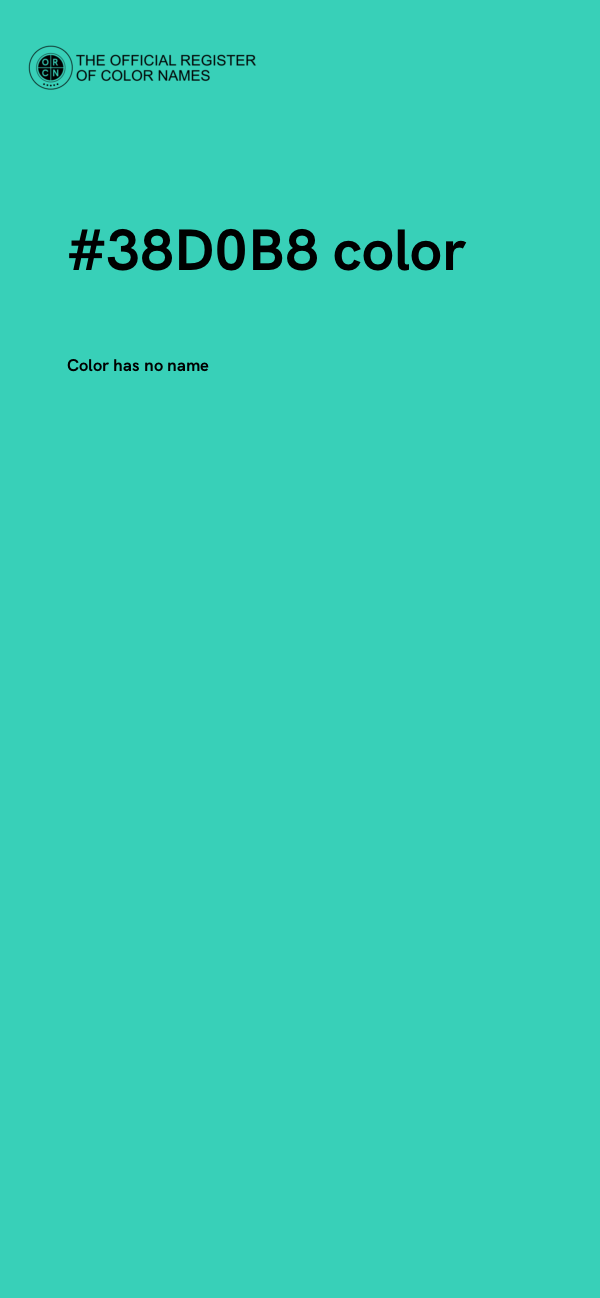 #38D0B8 color image