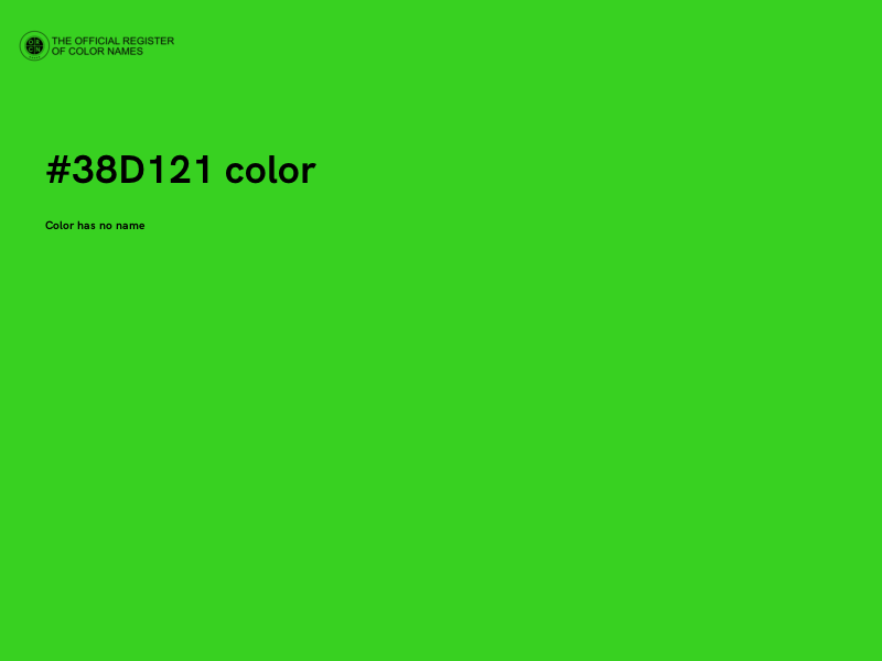 #38D121 color image