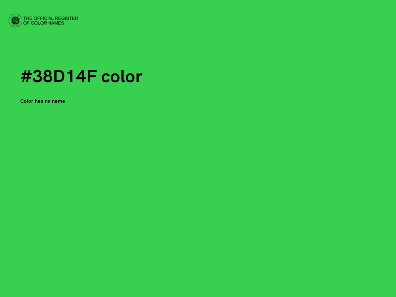 #38D14F color image