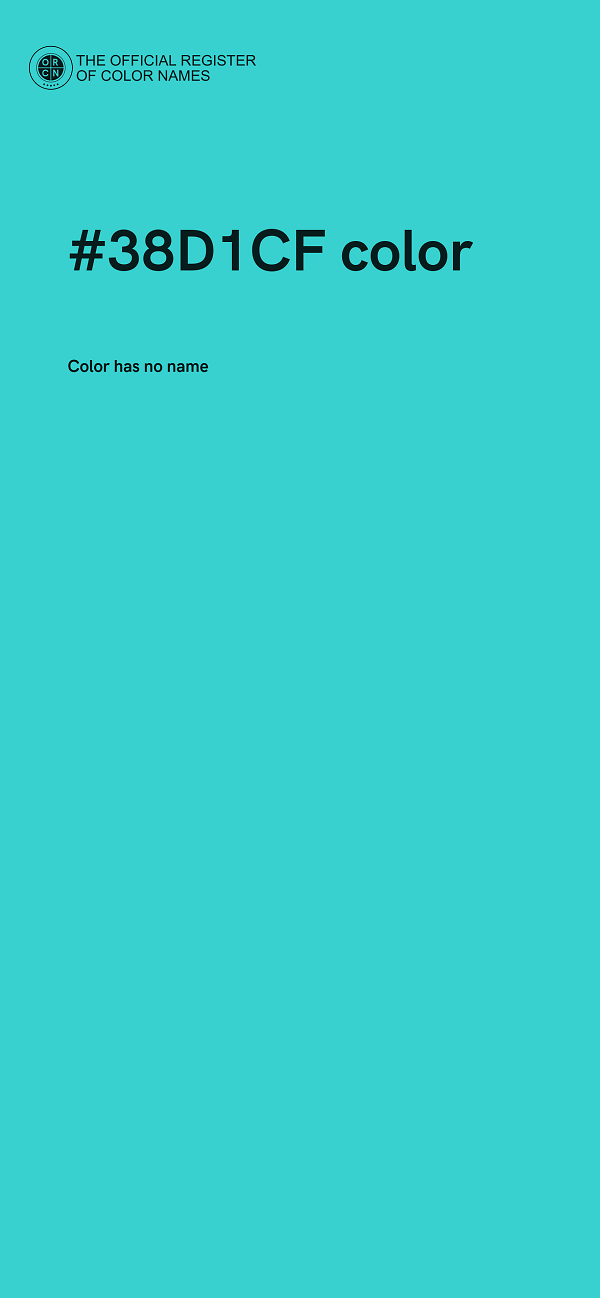 #38D1CF color image