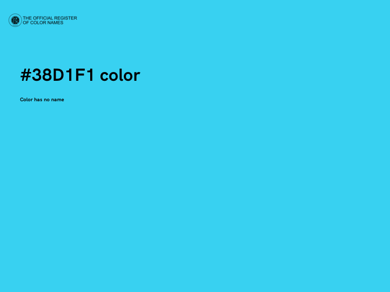 #38D1F1 color image