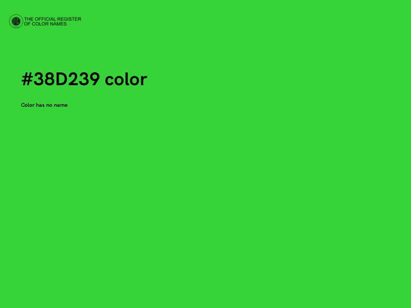 #38D239 color image
