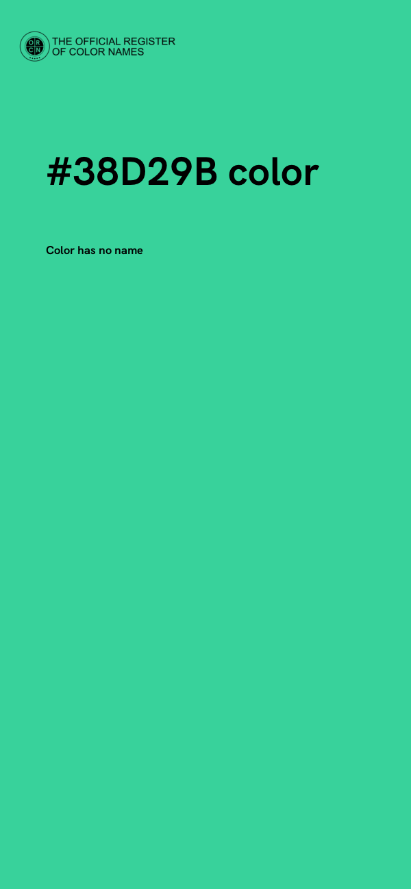 #38D29B color image