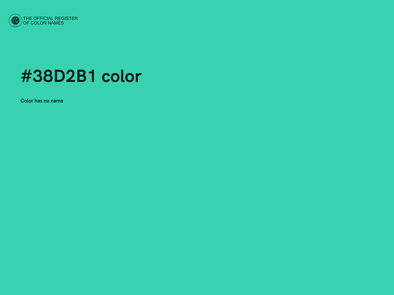 #38D2B1 color image