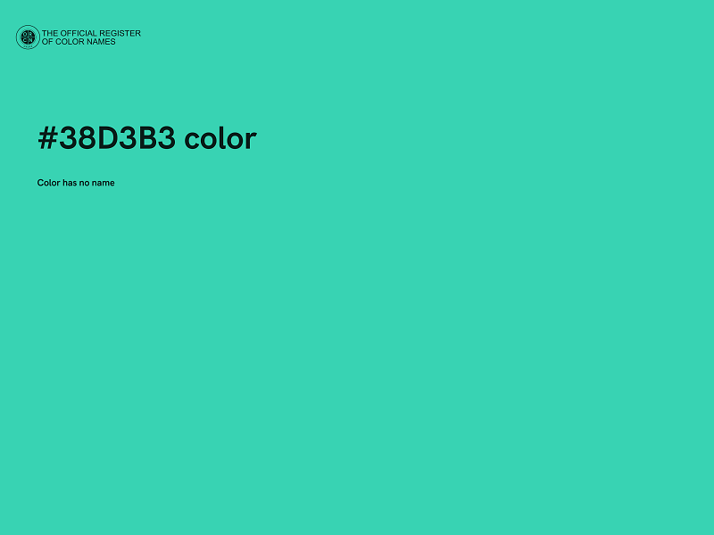 #38D3B3 color image