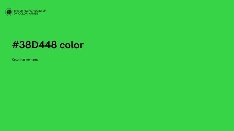 #38D448 color image
