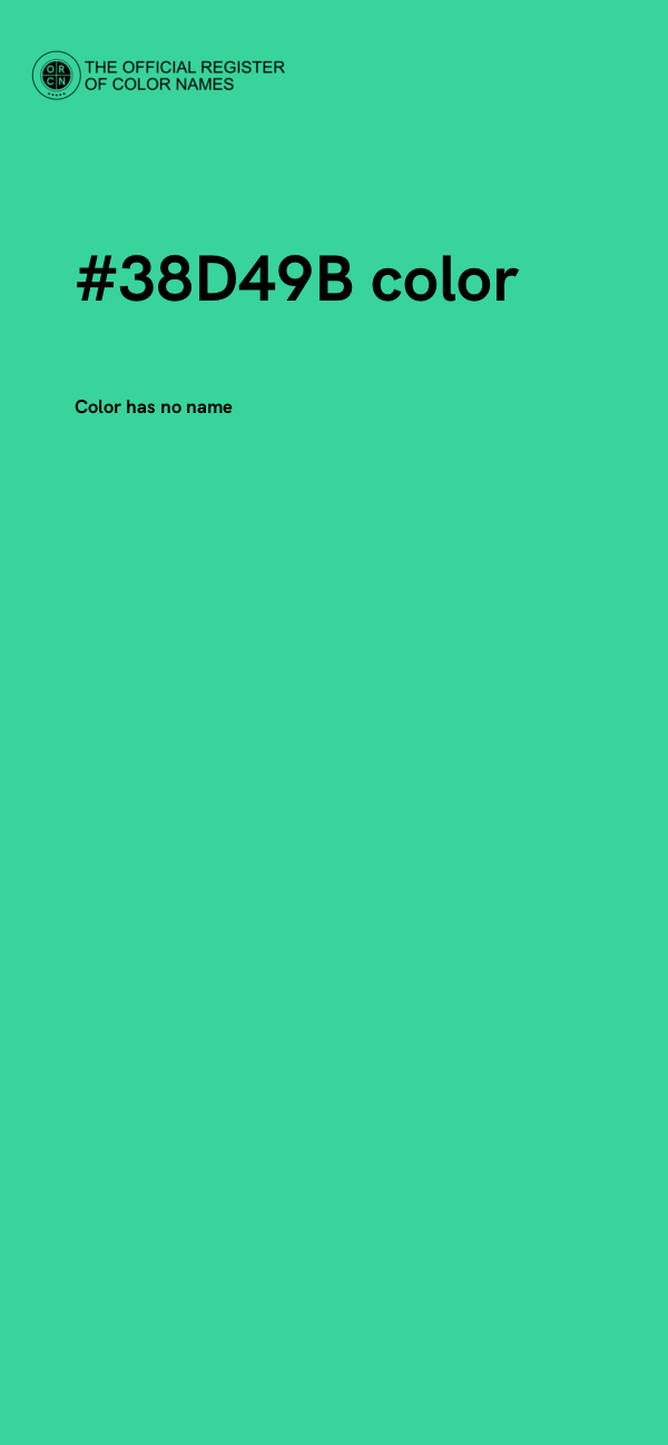 #38D49B color image