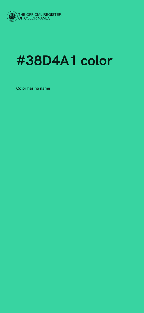 #38D4A1 color image