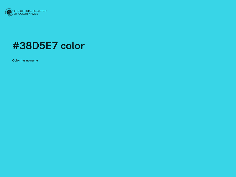 #38D5E7 color image