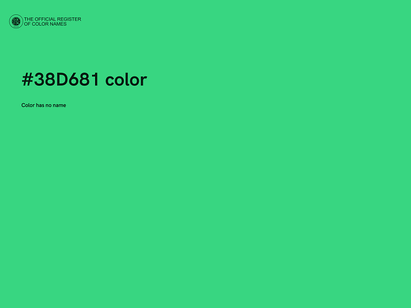 #38D681 color image