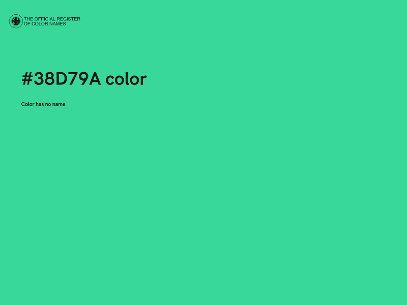 #38D79A color image