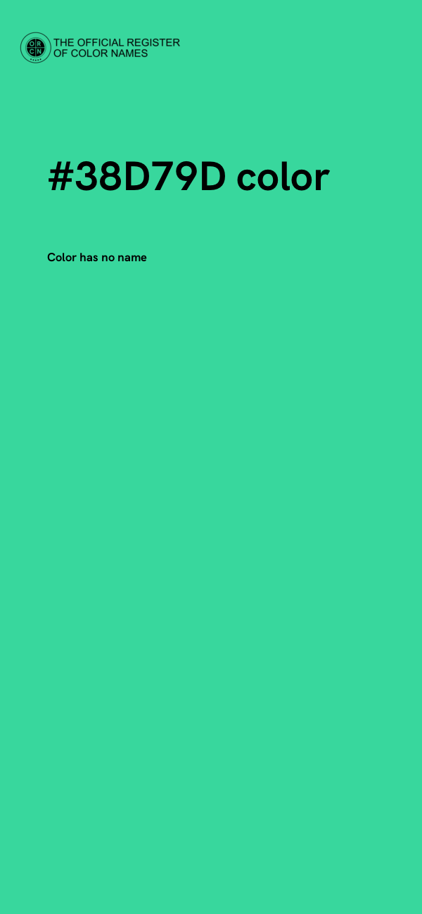 #38D79D color image