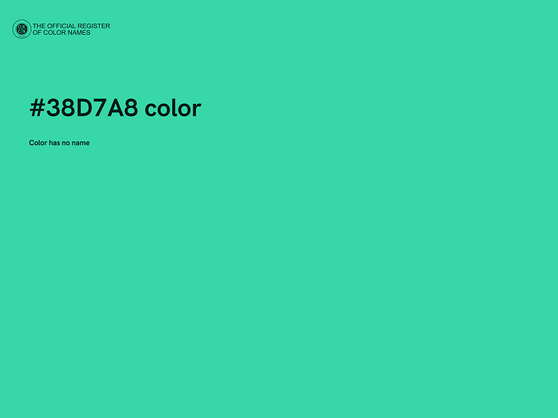 #38D7A8 color image