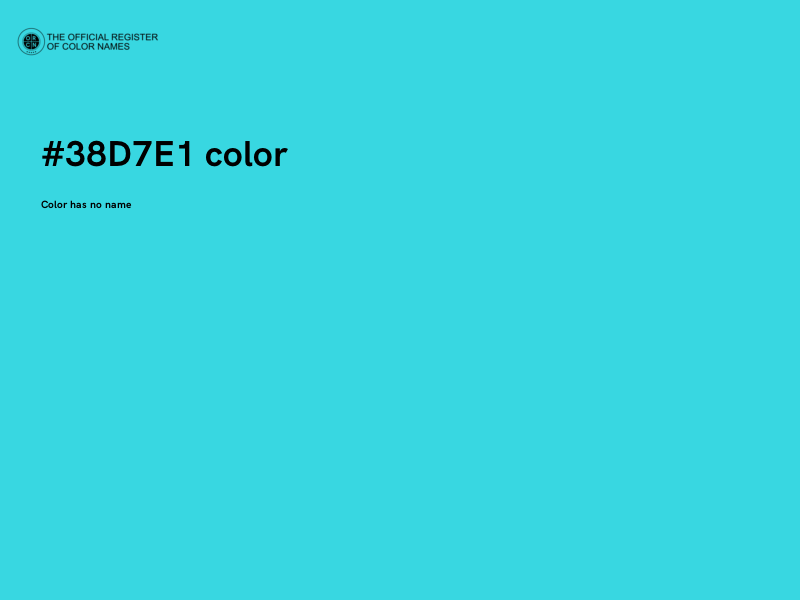 #38D7E1 color image
