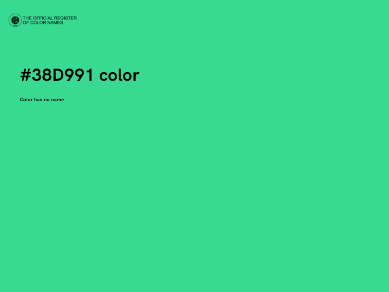 #38D991 color image