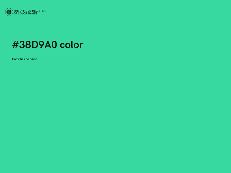 #38D9A0 color image