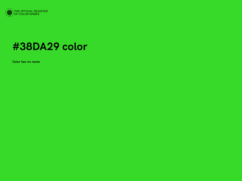 #38DA29 color image