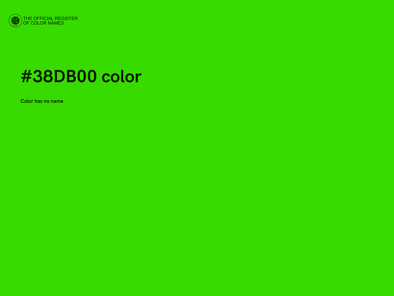 #38DB00 color image