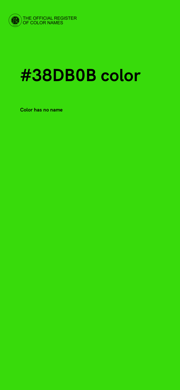#38DB0B color image