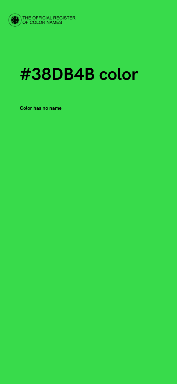 #38DB4B color image
