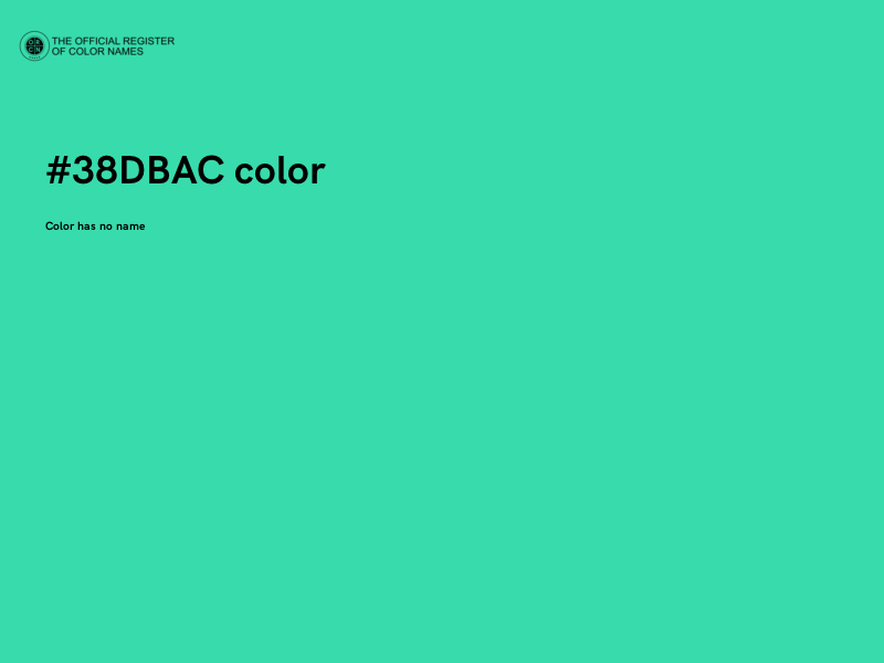 #38DBAC color image