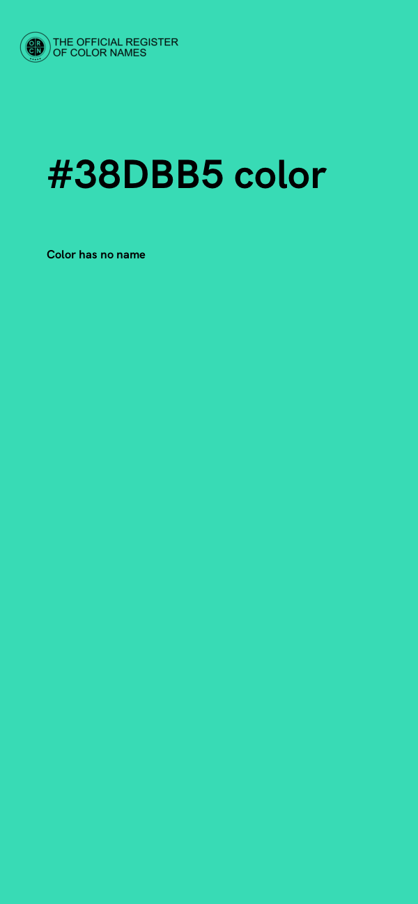 #38DBB5 color image