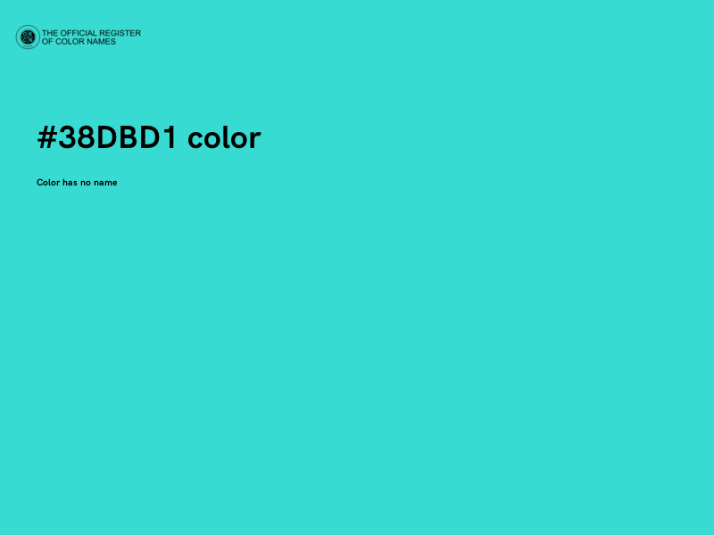 #38DBD1 color image