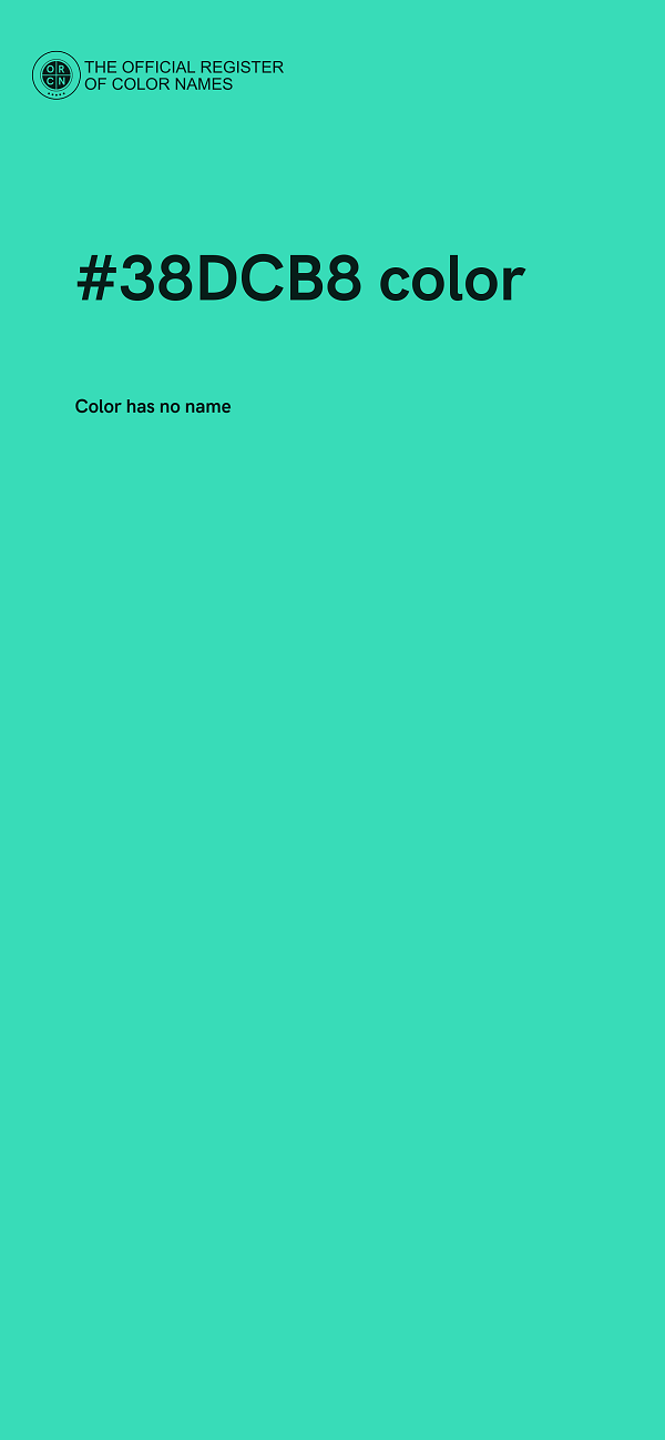 #38DCB8 color image