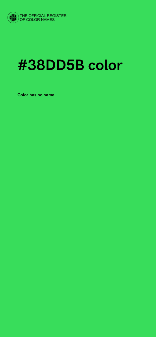 #38DD5B color image