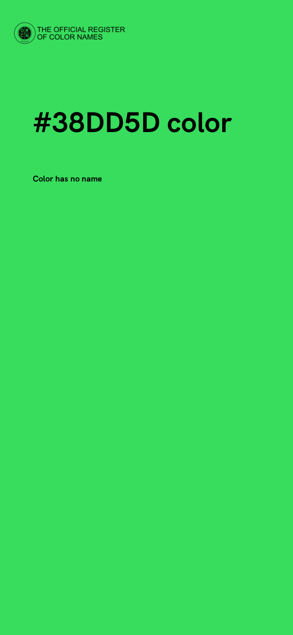 #38DD5D color image