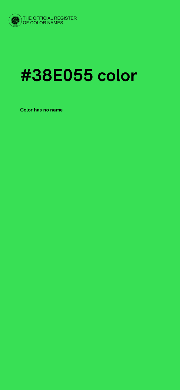 #38E055 color image