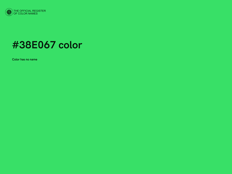 #38E067 color image