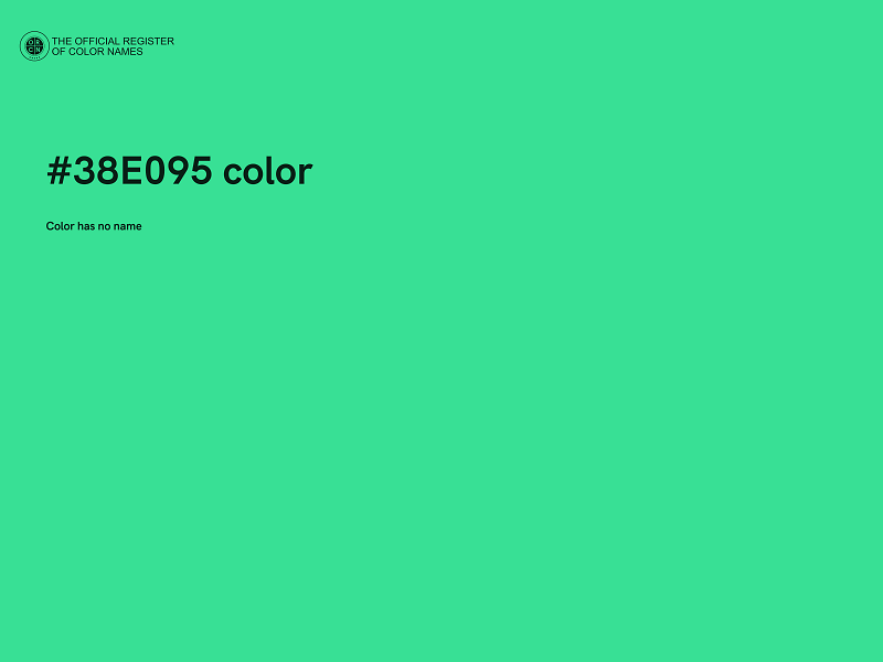 #38E095 color image